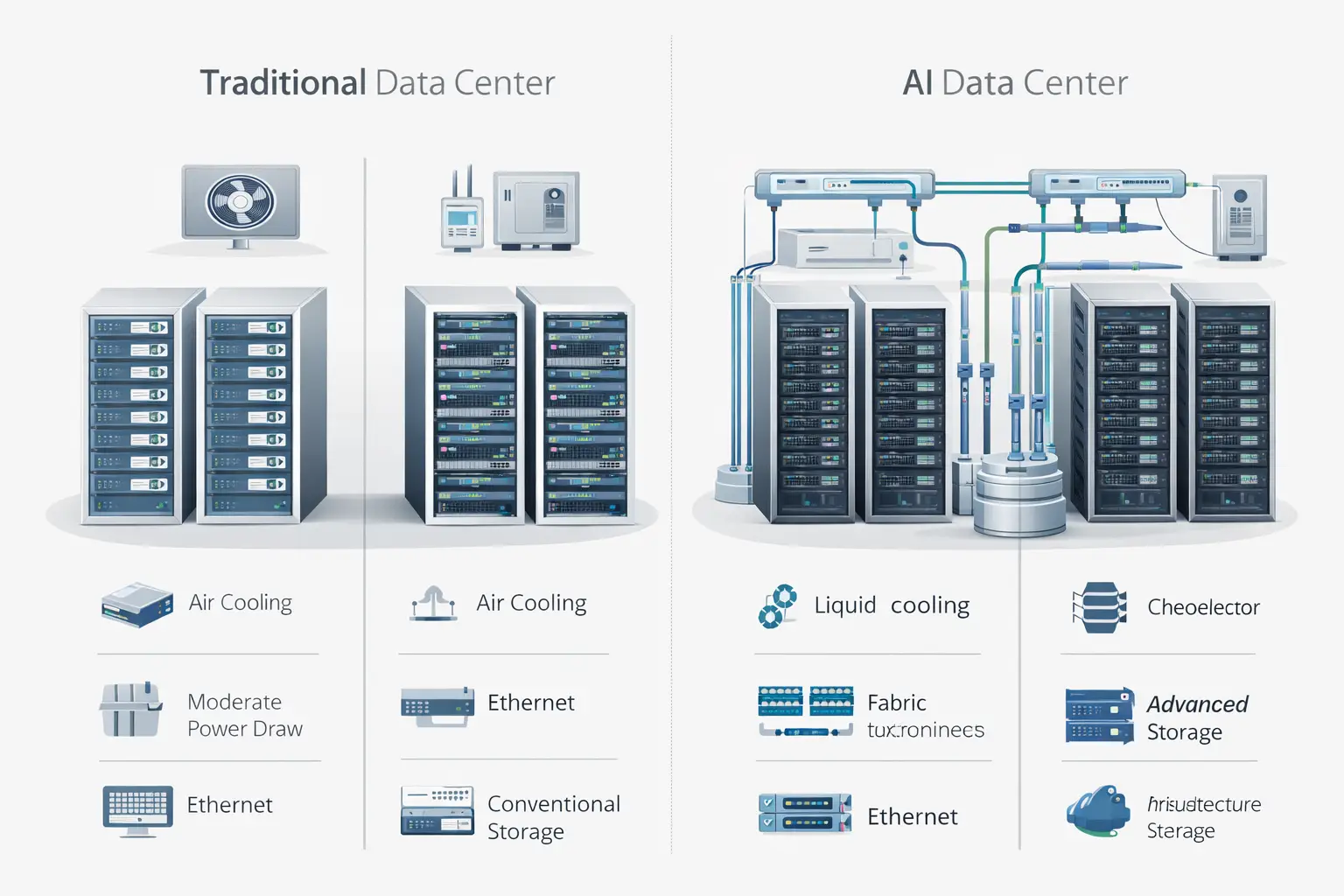 ¿Qué hace diferente a un centro de datos de IA?