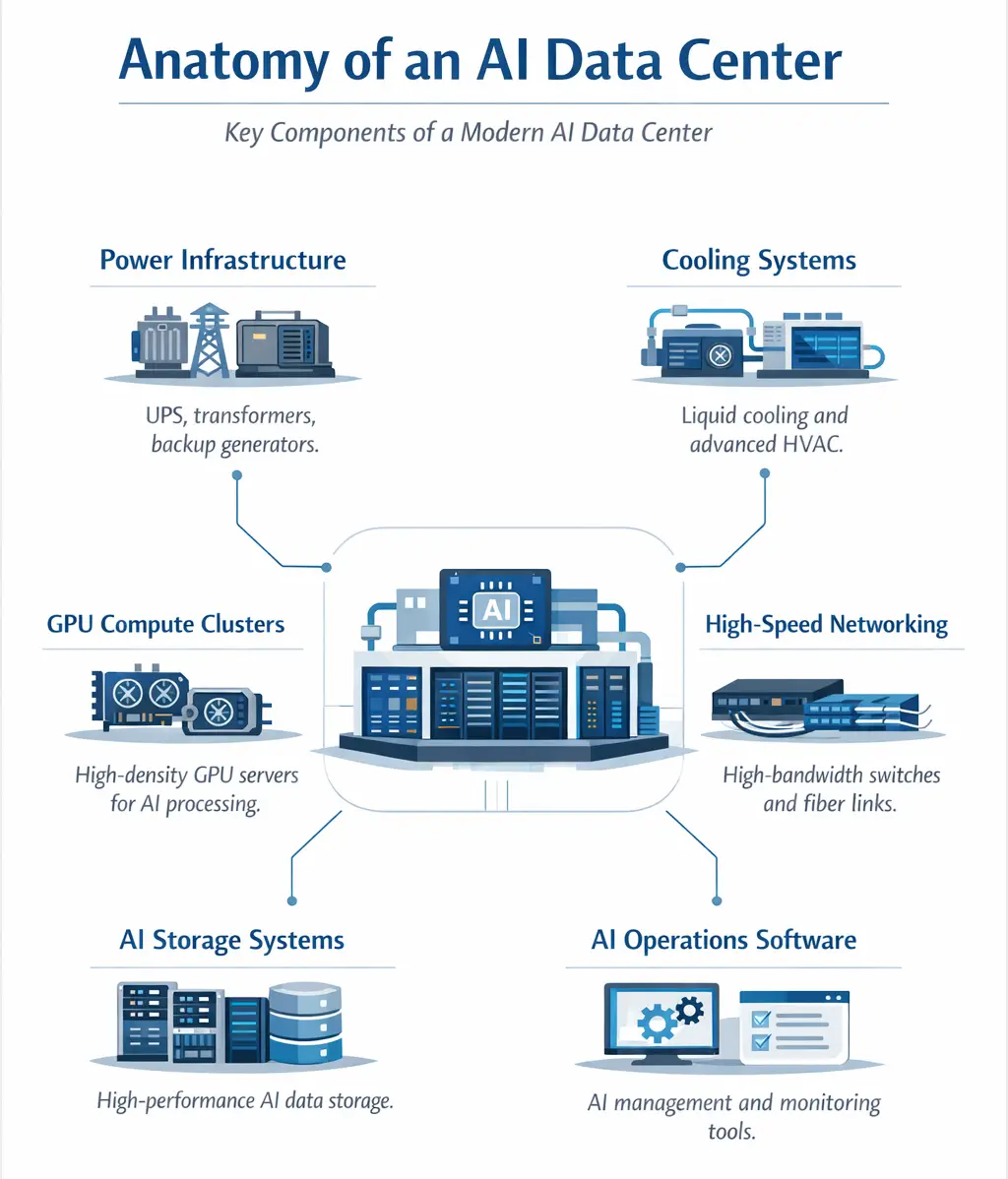 Anatomía de un centro de datos de inteligencia artificial