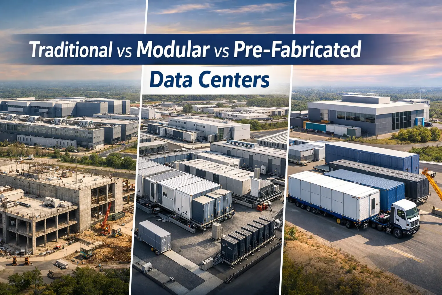 Traditional vs modular data center