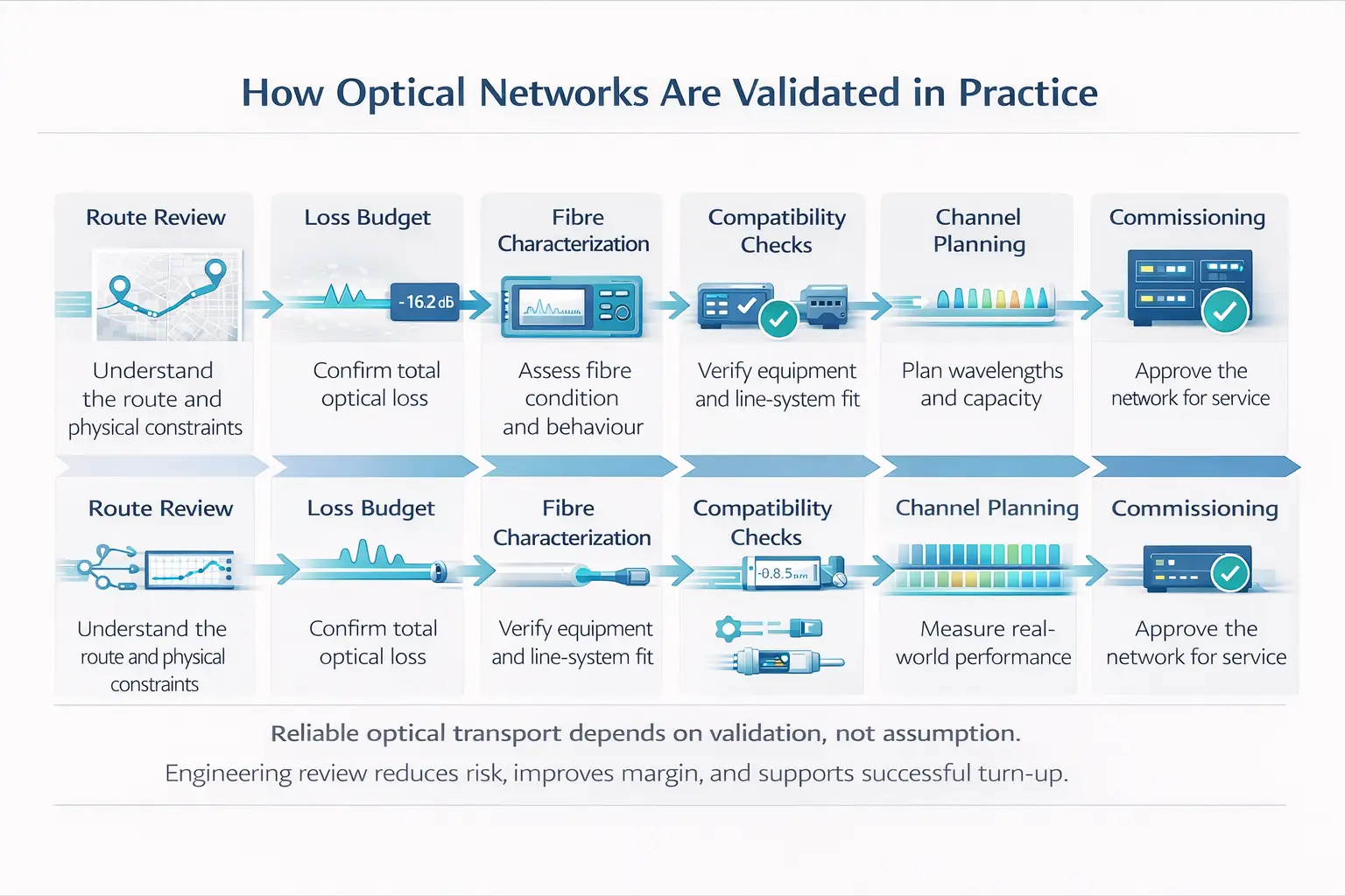 Validación de redes ópticas